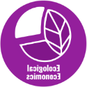 Laudato Si' Action Platform Goal 3. 有一个紫色的圆圈，白色的插图和白色的文字阅读 